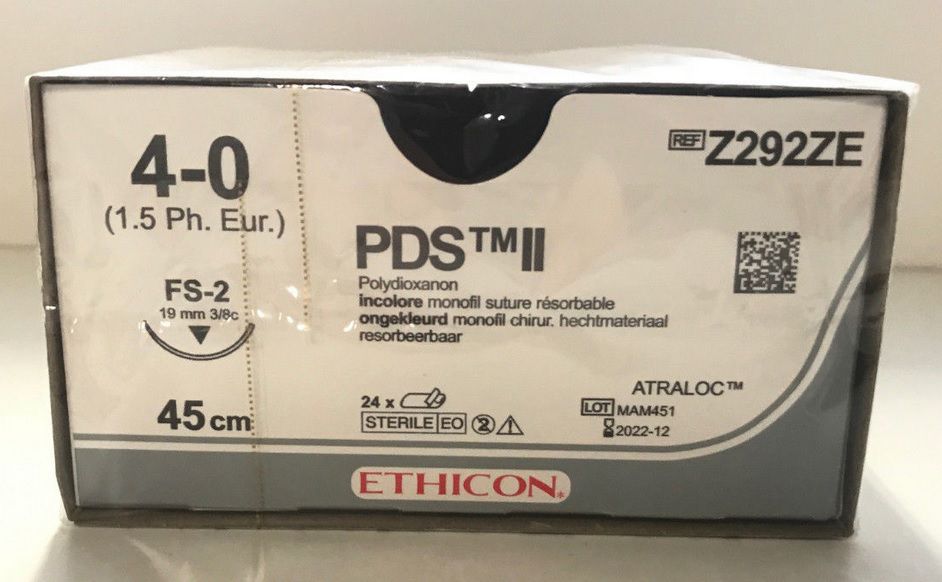 ETHICON Nahtmaterial, PDSII FS2 4-0, 45cm, Z292ZE